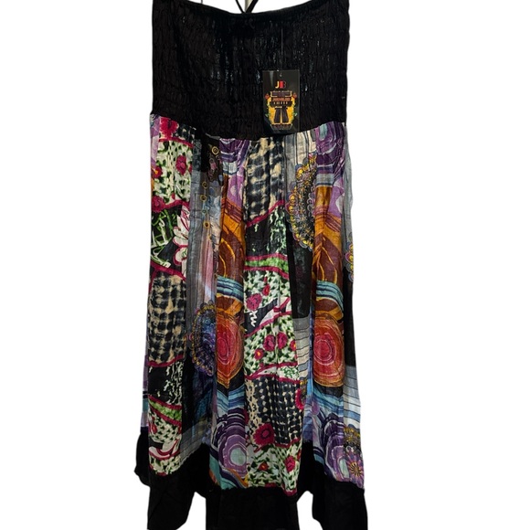 Women's Multicolor Patchwork Dress - Picture 1 of 1